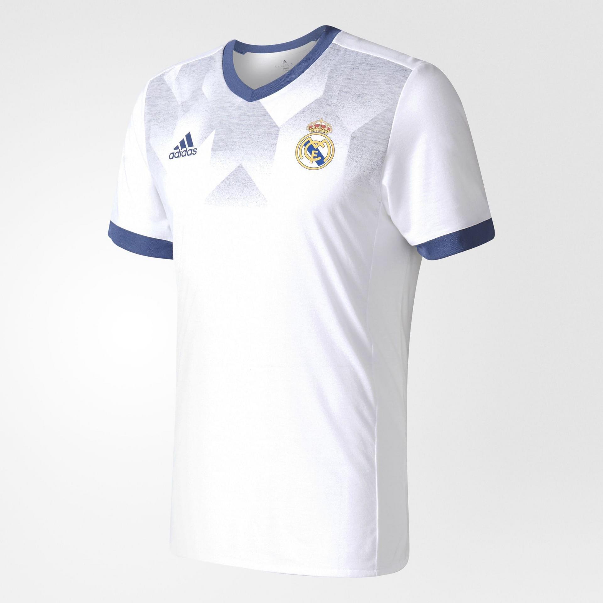 ADIDAS REAL MADRID PRE MATCH HOME REPLICA MENS - Poobie Naid