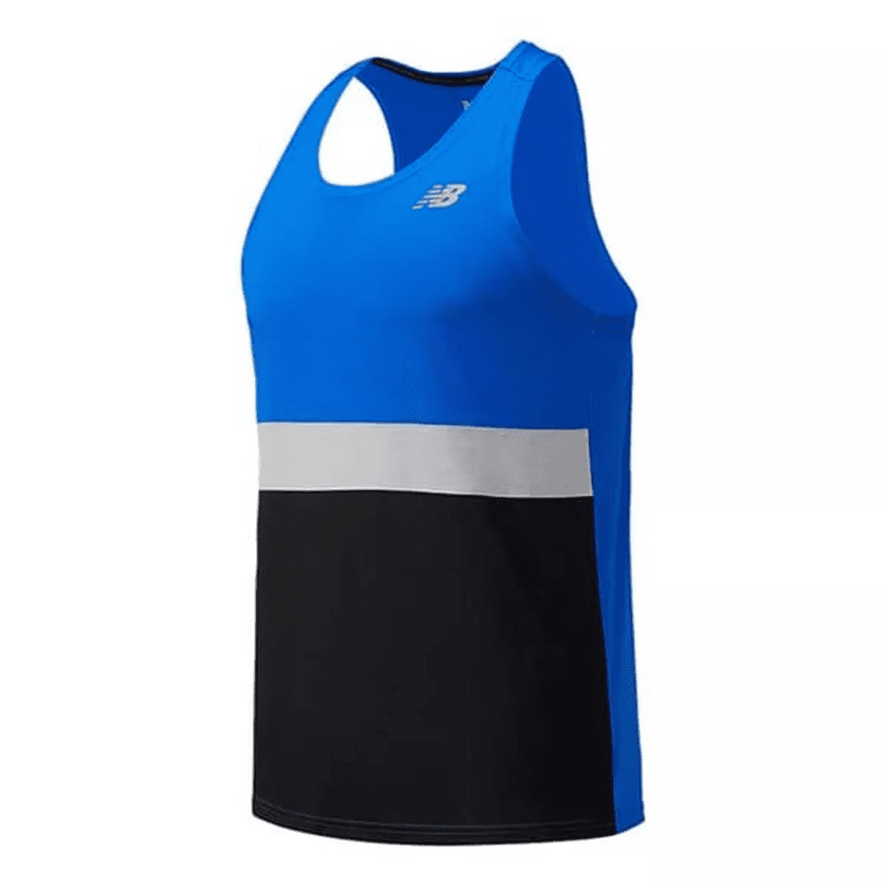 NEW BALANCE ACCELERATE STRIPE SINGLET MENS - Poobie Naidoos