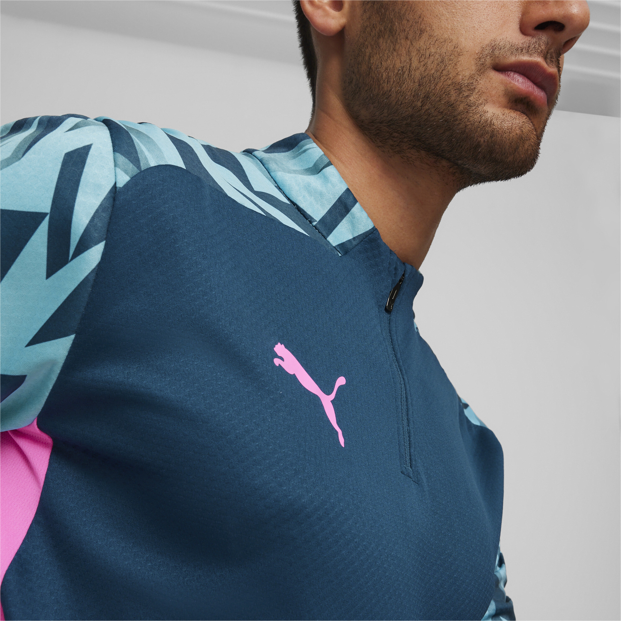 PUMA INDIVIDUALFINAL QUARTER ZIP FOOTBALL TOP MENS Poobie Naidoos